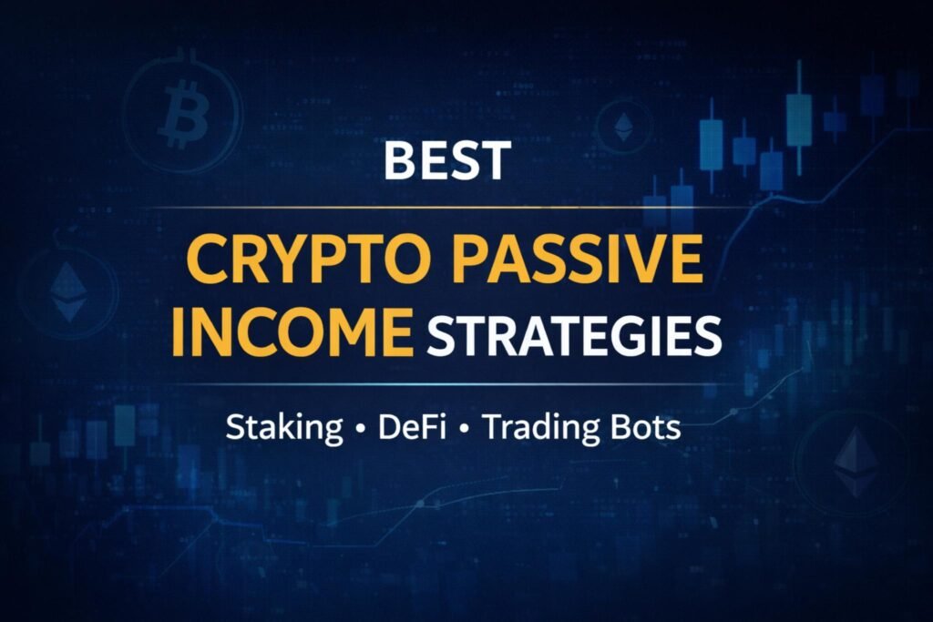 Best crypto passive income strategies featuring staking, DeFi lending, and trading bots