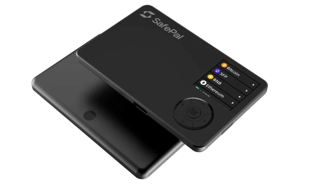 SafePal S1 Pro air-gapped hardware wallet with tempered glass screen and QR transaction signing