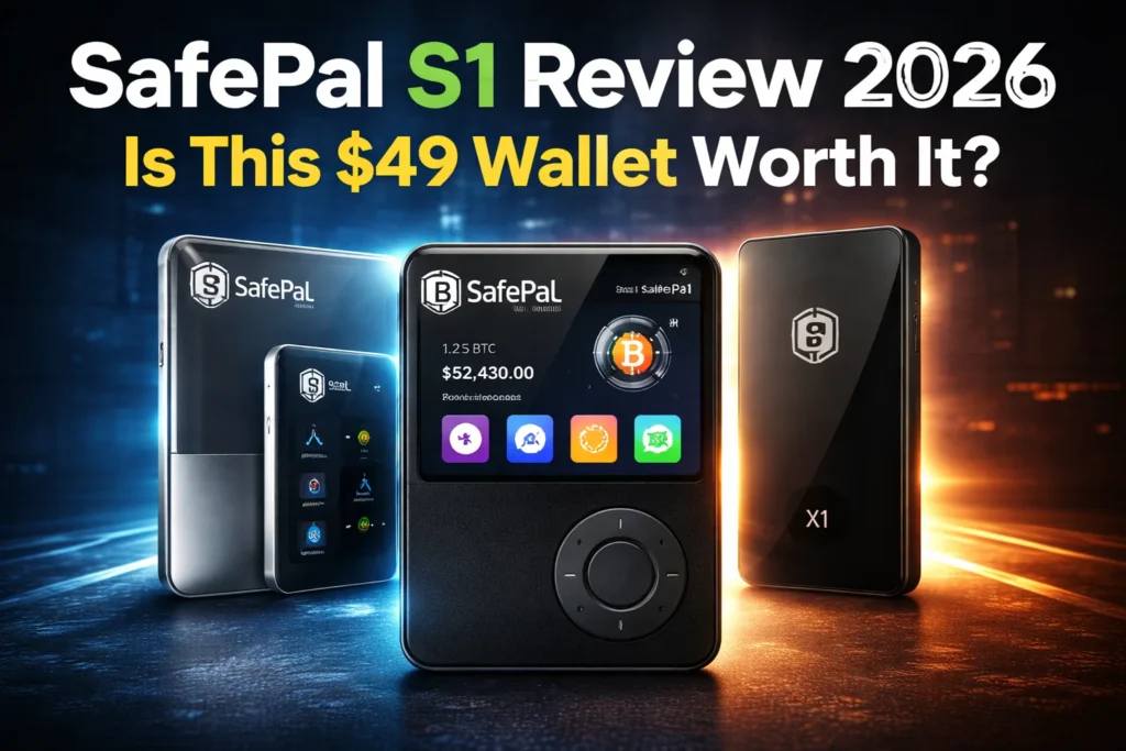 SafePal S1 review 2026 featured image comparing SafePal S1 with SafePal S1 Pro and SafePal X1