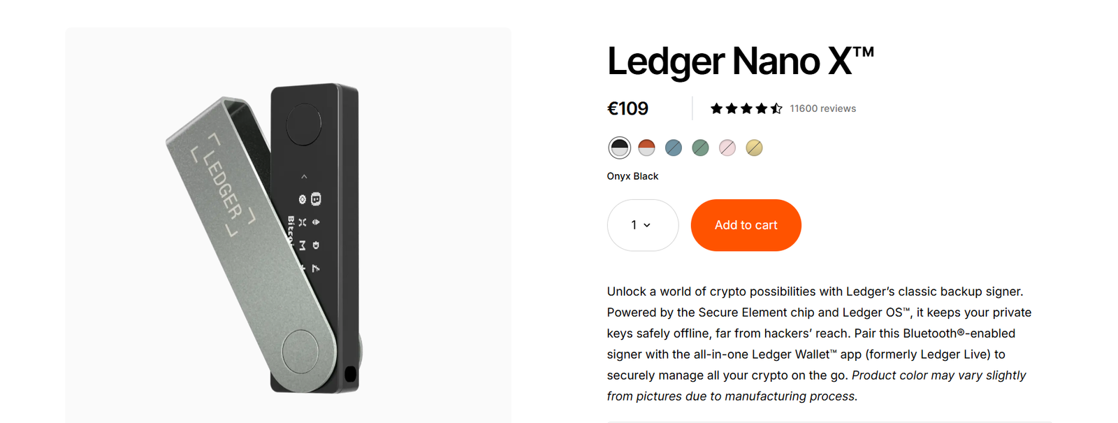 Hot vs. Cold Wallets: Why Your 'Hybrid' Setup is Leaking Money 2 Ledger Nano X Hardware Wallet – Secure Bluetooth Crypto Signer with Secure Element Chip and Ledger O