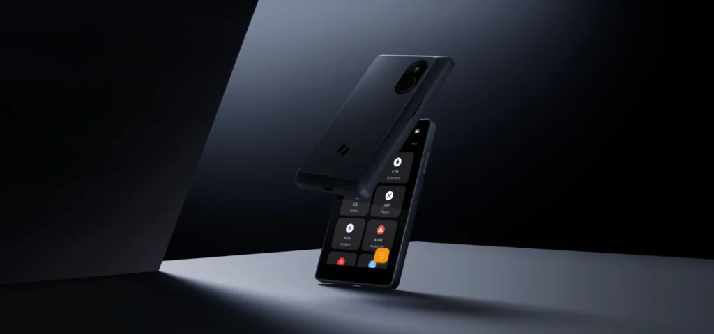 Keystone 3 Pro hardware wallet showing air-gapped crypto transaction interface and touchscreen display