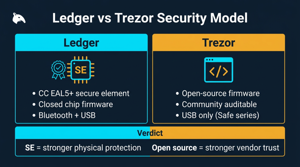 Snout0x article: Ledger vs Trezor
