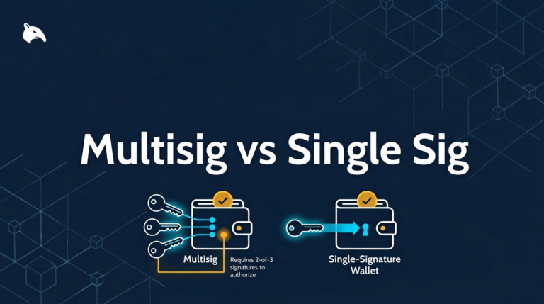 Snout0x article: Multisig vs Single-Sig Wallets