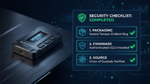 checklist verify hardware wallet genuine before first use