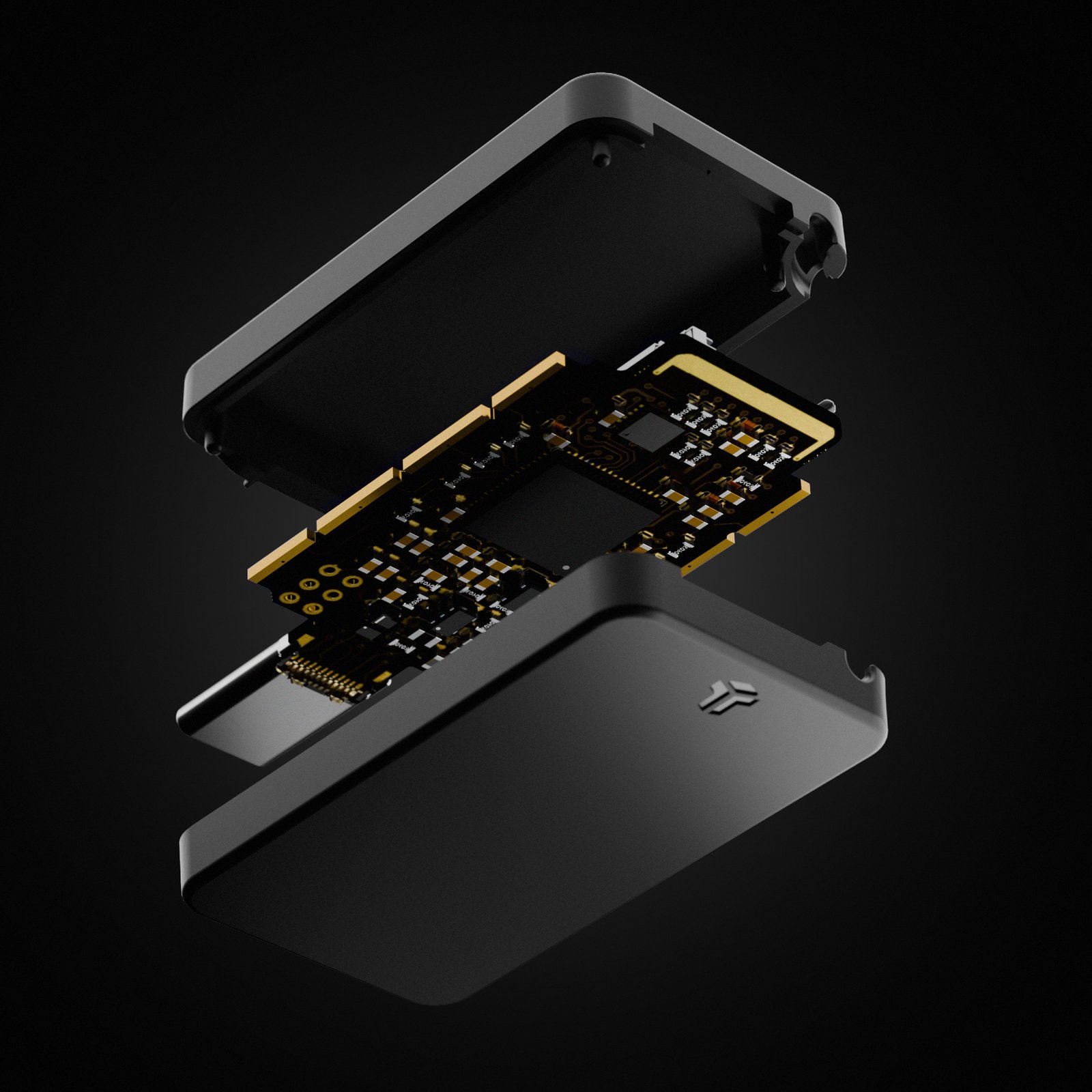 BitBox02 hardware wallet showing the compact USB-C form factor with OLED display